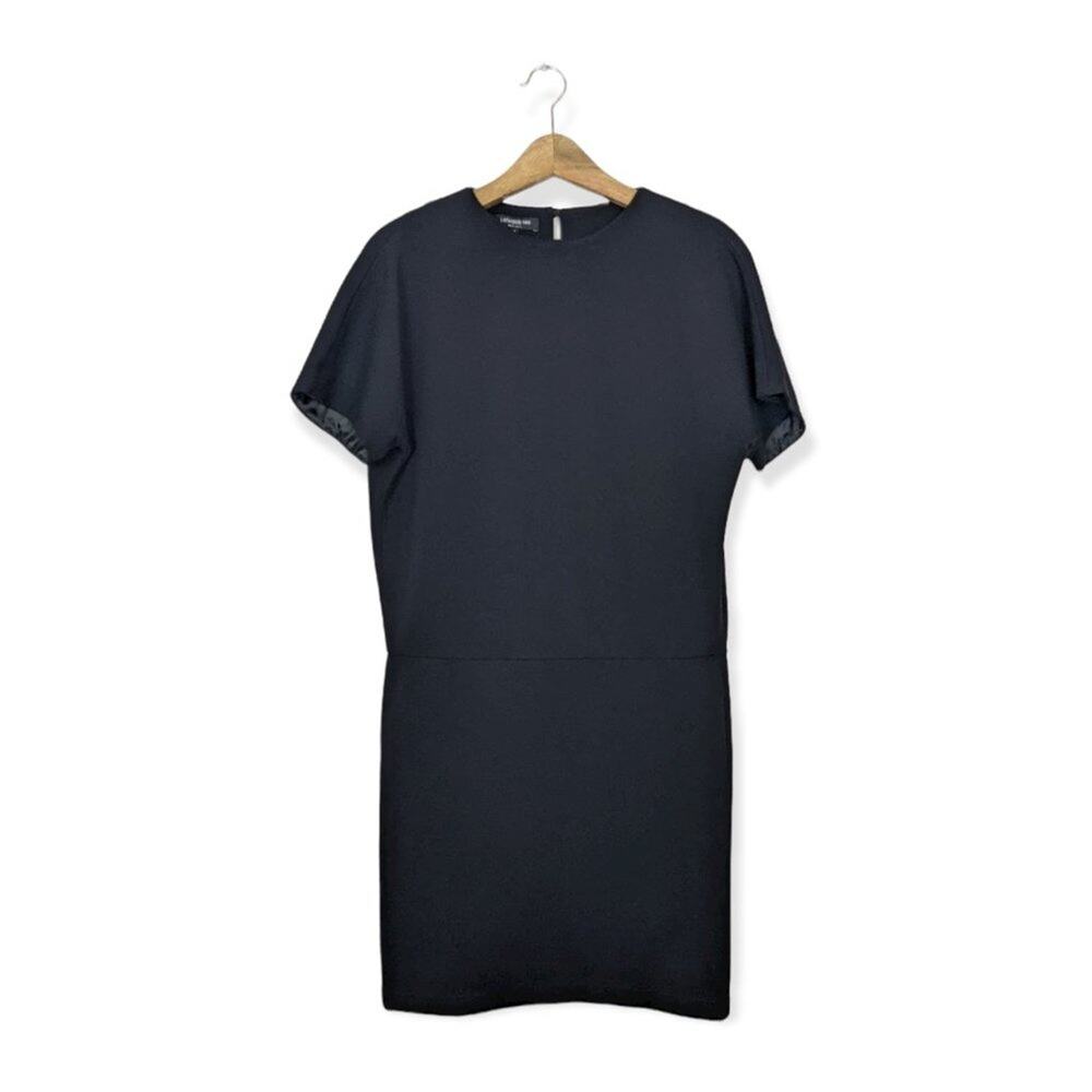 Lafayette 148 New York Black Bloussant Dress